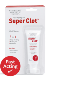 Veterinary Formula Clinical Care Super Clot Styptic Gel, 1oz Tube For Dogs and Cats